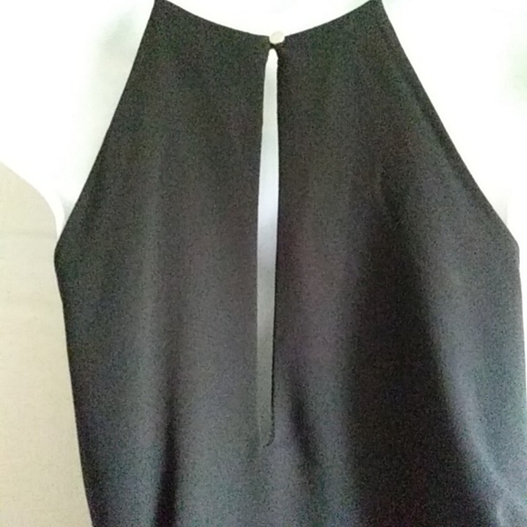 Vici Women's Black Halter Top Wrap Around Romper - Picture 3 of 4